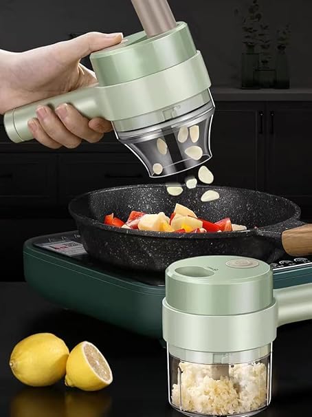 4-in-1 Handheld Electric Vegetable Cutter