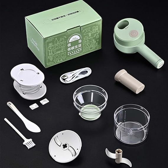 4-in-1 Handheld Electric Vegetable Cutter