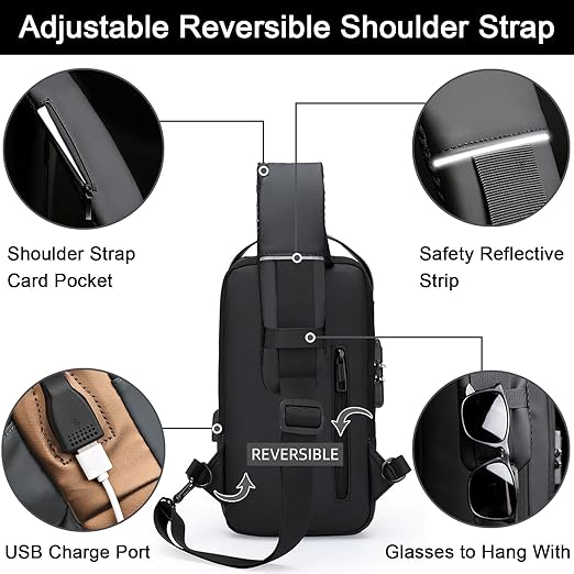 Men’s Anti‑Theft Chest Bag Shoulder Bag