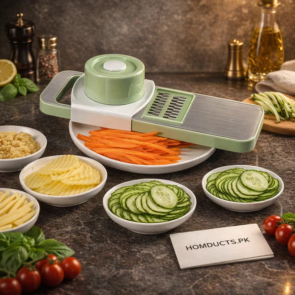 5-in-1 Vegetable Stainless Steel Slicer Cutter