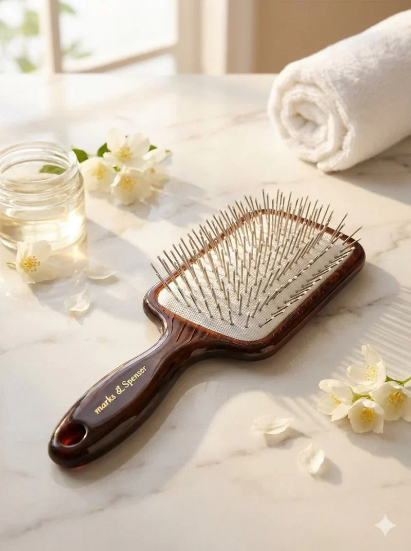Wood Paddle Hair Brush