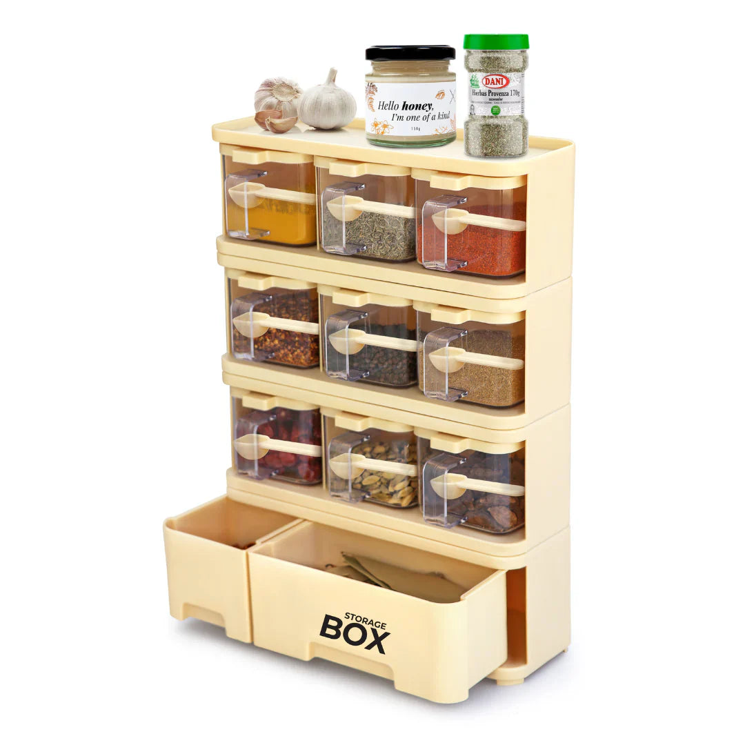 9-in-1 Storage Box Condiments
