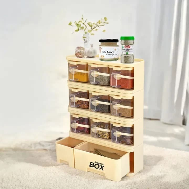 9-in-1 Storage Box Condiments